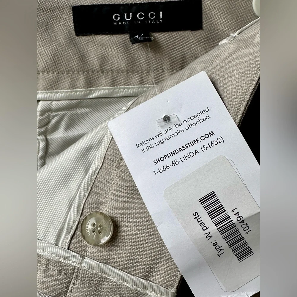 EUC Gucci Stretch Cotton Slim Fit Riding Pants, size It 42, XXS